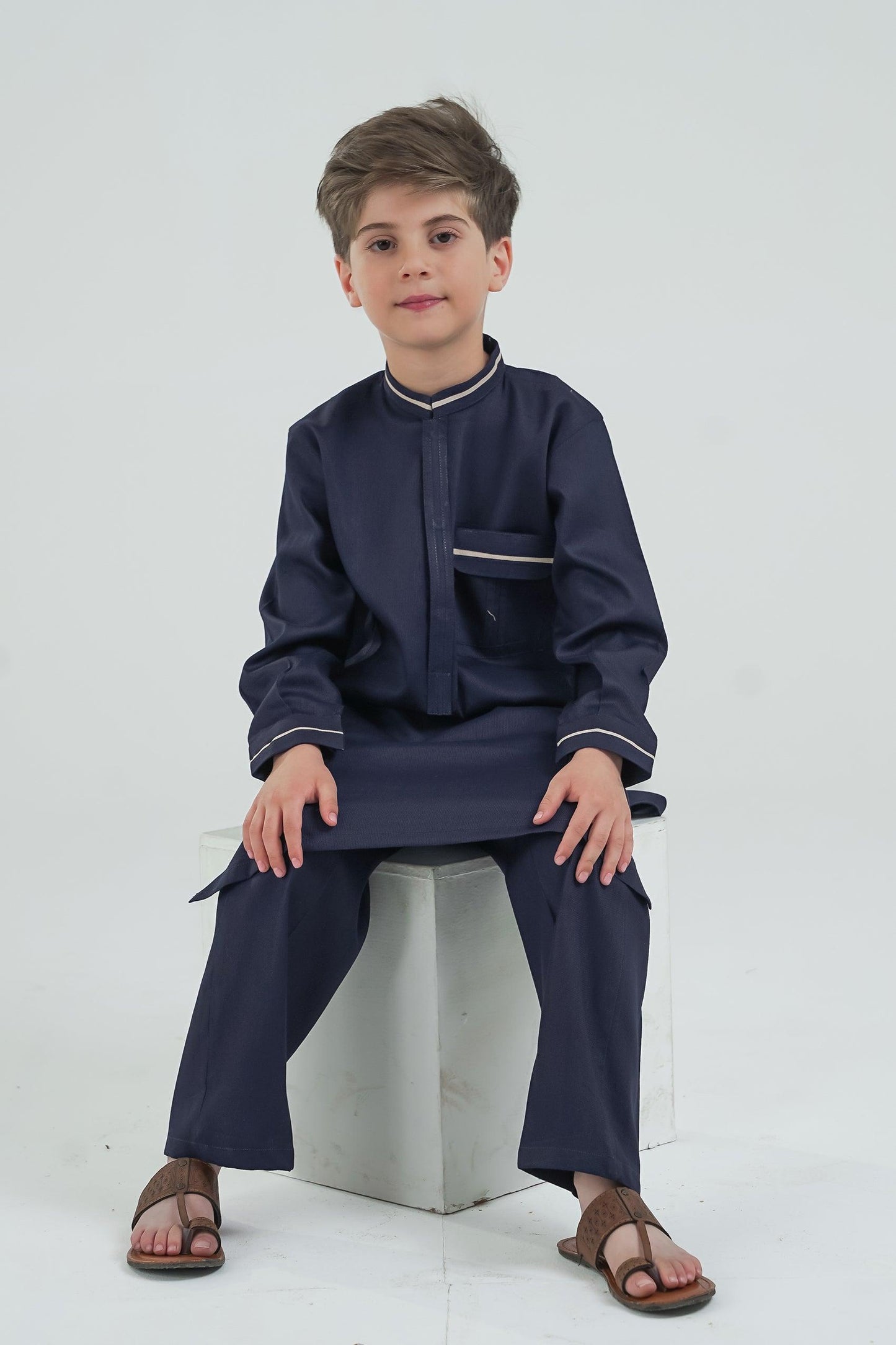 2PC Boy - Textured Cambric