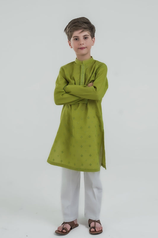 2PC Boy - Textured Cambric Suit