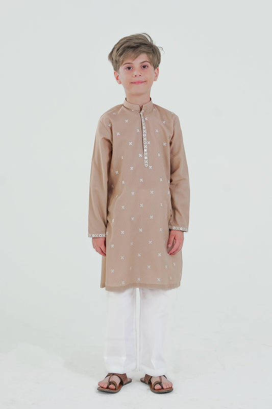 2PC - Textured Cambric Suit