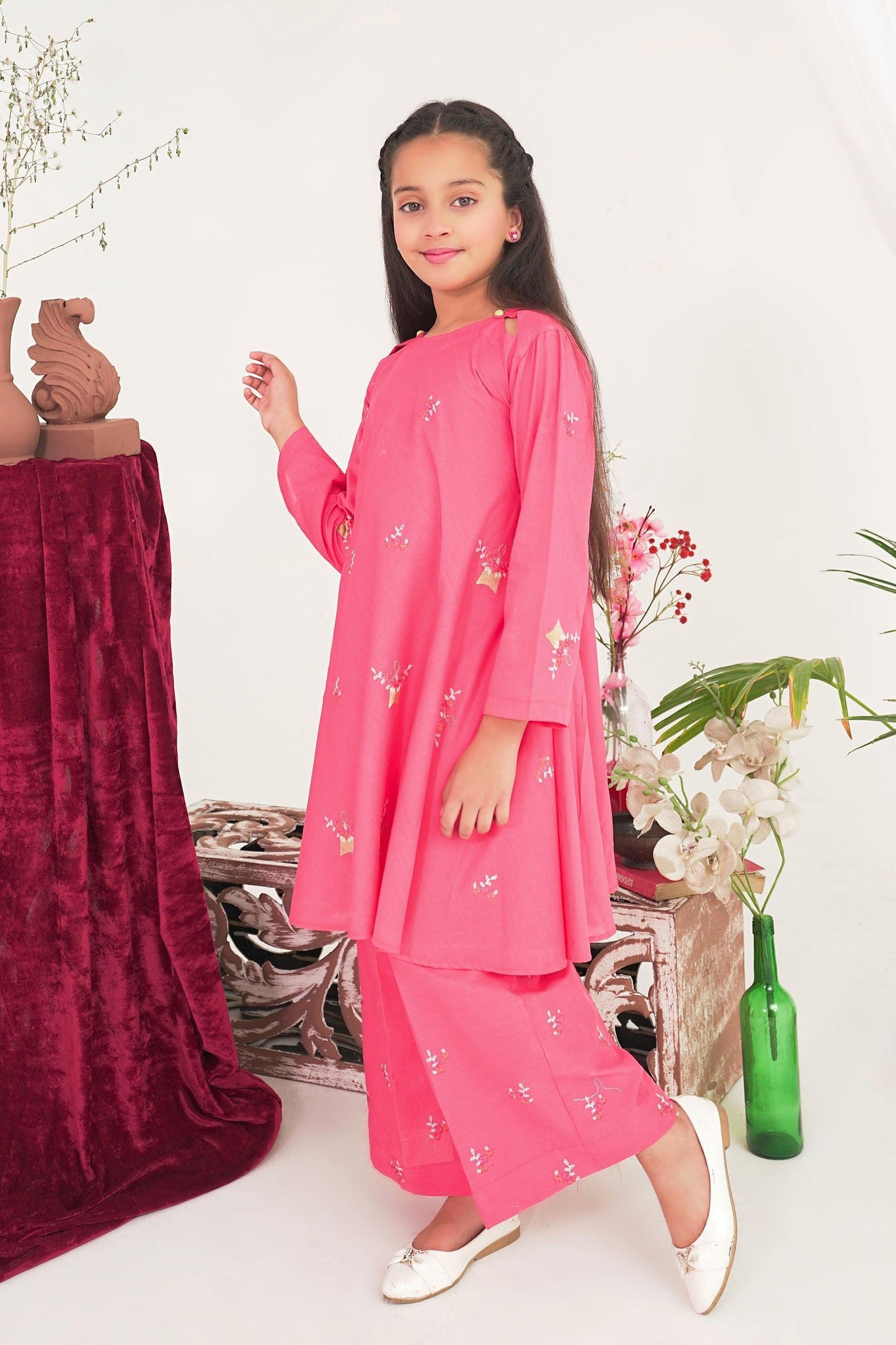 2PC Girl - Embroidered Lawn Suit