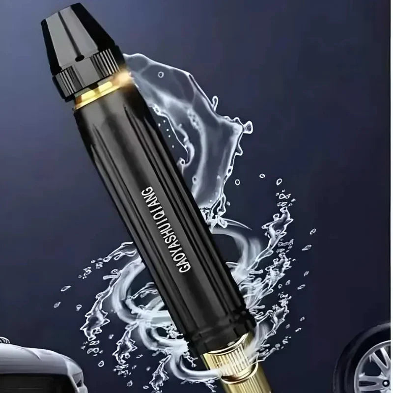 High-pressure Metal Brass Adjustable Nozzle Water Spray Gun + Hand Adjustable Clamp