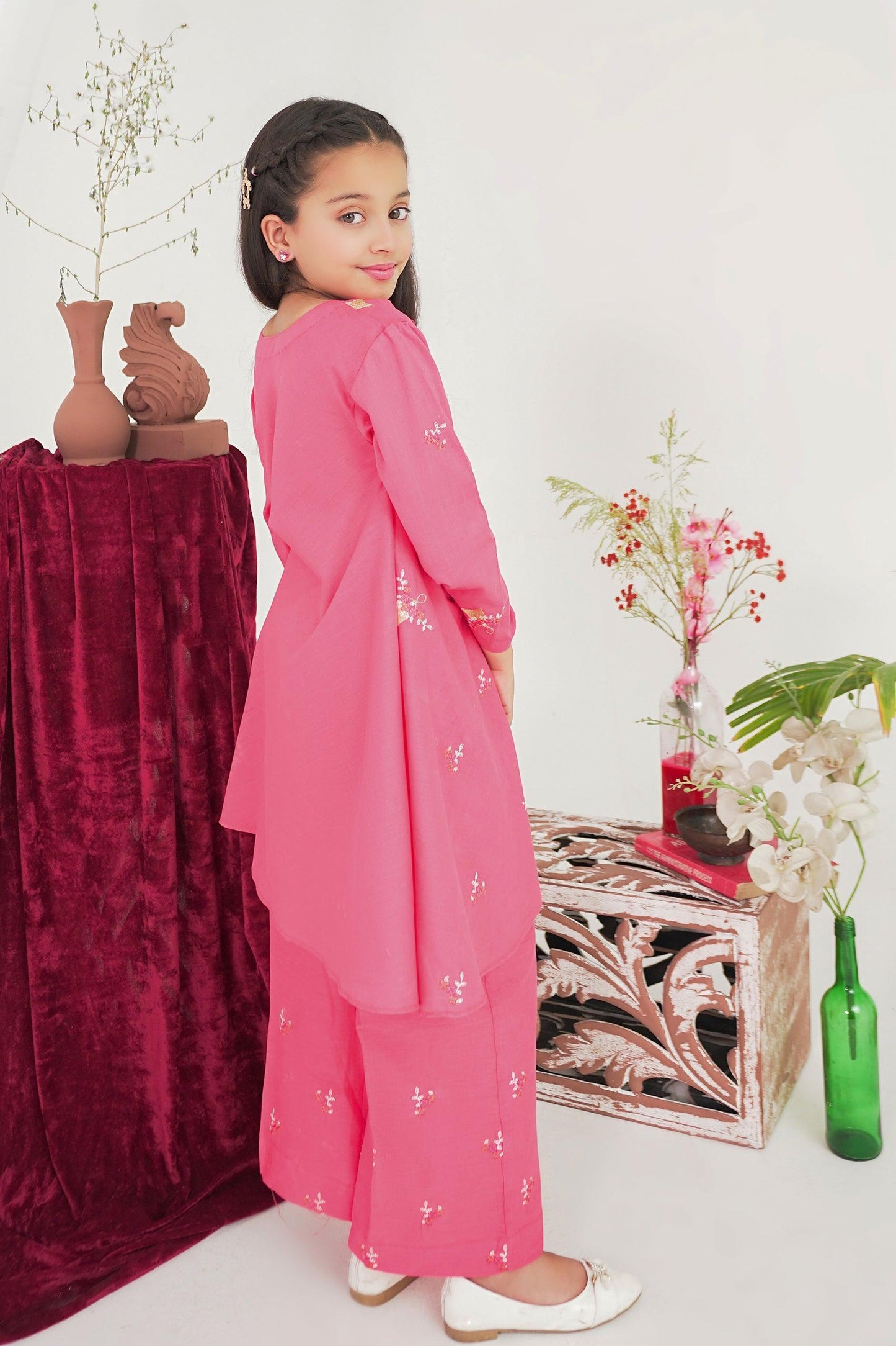 2PC Girl - Embroidered Lawn Suit