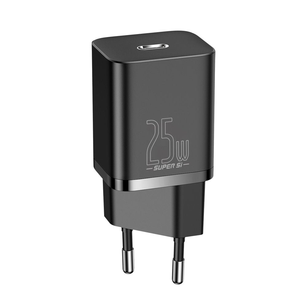 Baseus Super Si Quick Charger 1C 25W US+EU Sets Power Adapter
